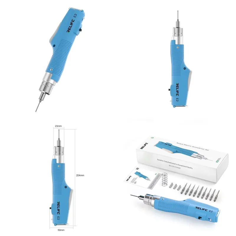 Screwdriver Set - ชุดไขควงไฟฟ้า RELIFE E2 ปรับแรงบิดได้หลายระดับ สำหรับไขควงโทรศัพท์มือถือ