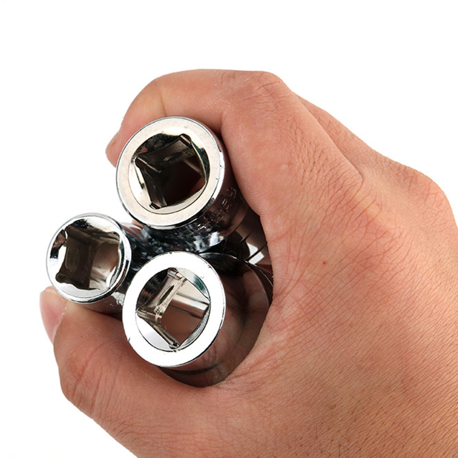 Tool Set - ชุดประแจบล็อกอเนกประสงค์แบบพกพา ชุดเครื่องมือซ่อมแซมรถยนต์ สำหรับรถยนต์ รถจักรยานยนต์ จักรยาน
