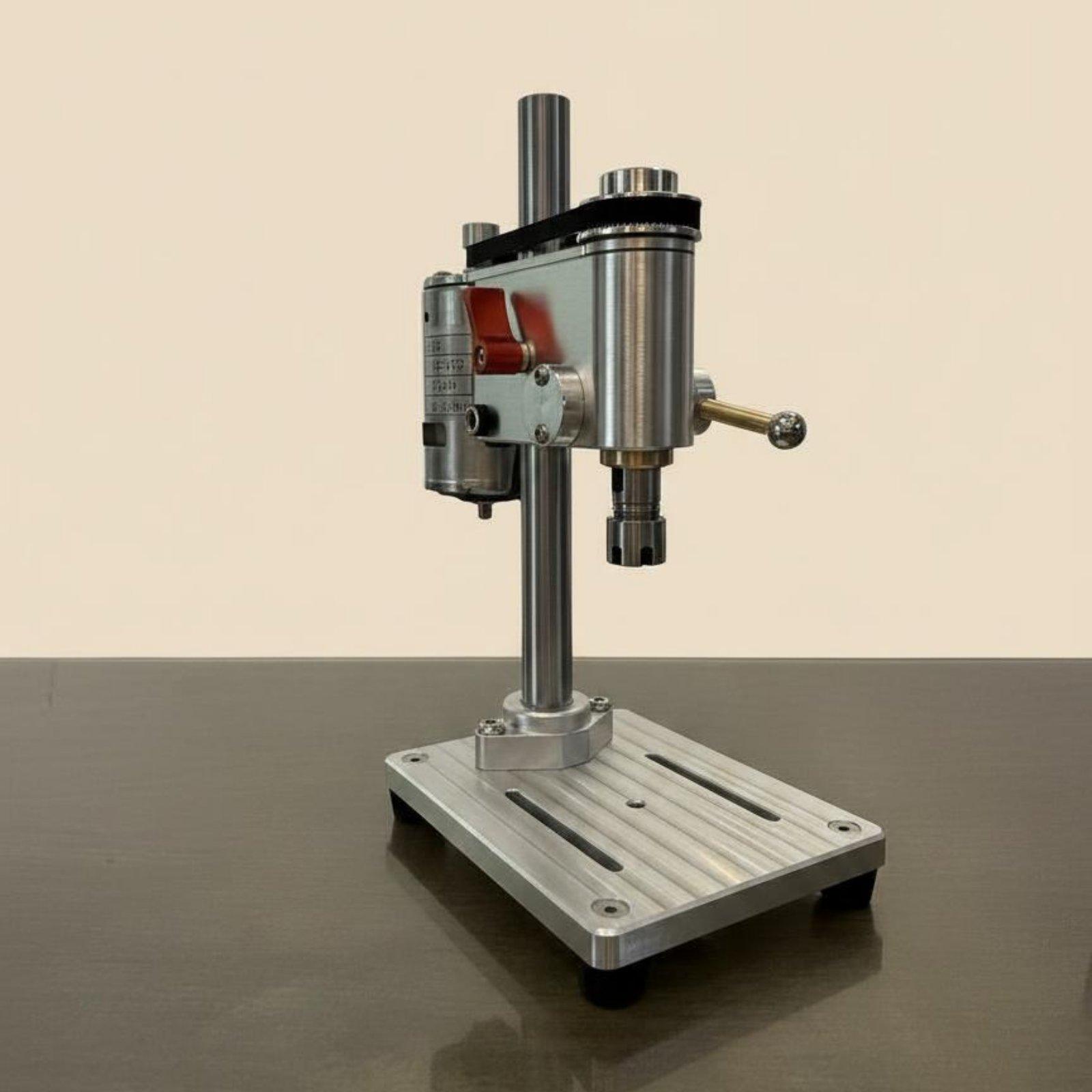 Drill Press - เครื่องเจาะตั้งโต๊ะความแม่นยำสูง เครื่องเจาะขนาดเล็กสำหรับงานขอบที่มีความเสถียร เหมาะสำหรับ PCB อะคริลิก และไม้