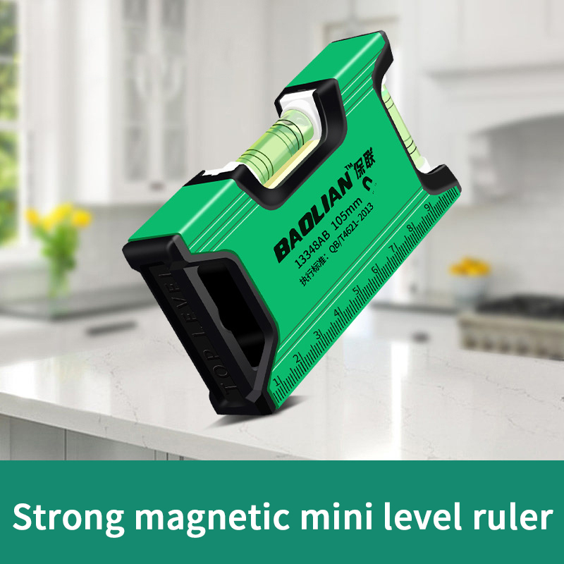 Spirit Level - ไม้บรรทัดวัดแนวตั้งแนวนอน ไม้บรรทัดวัดแบบเมตริก ระดับน้ำ ไม้บรรทัดแม่เหล็กแรงสูง ไม้บรรทัดอลูมิเนียมอัลลอยด์ขนาดเล็กแบบพกพา เครื่องมือพิเศษสำหรับงานตกแต่ง