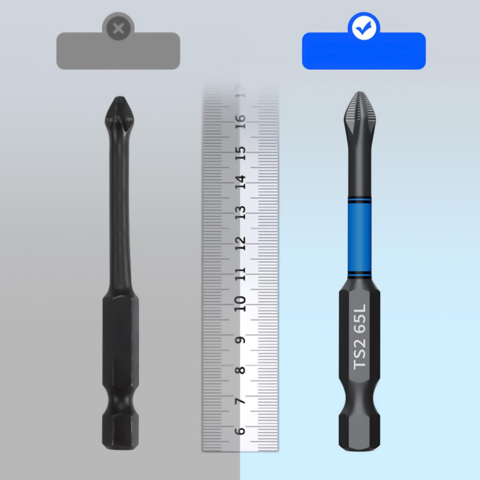 Tool Set - ชุดดอกไขควง 6 ชิ้น แบบแม่เหล็ก สำหรับงานหนัก หัวหกเหลี่ยม