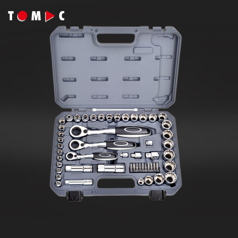 Wrench Set - ชุดเครื่องมือซ็อกเก็ต TOMAC 52 ชิ้น โครเมียมวาเนเดียม ชุดประแจซ็อกเก็ต