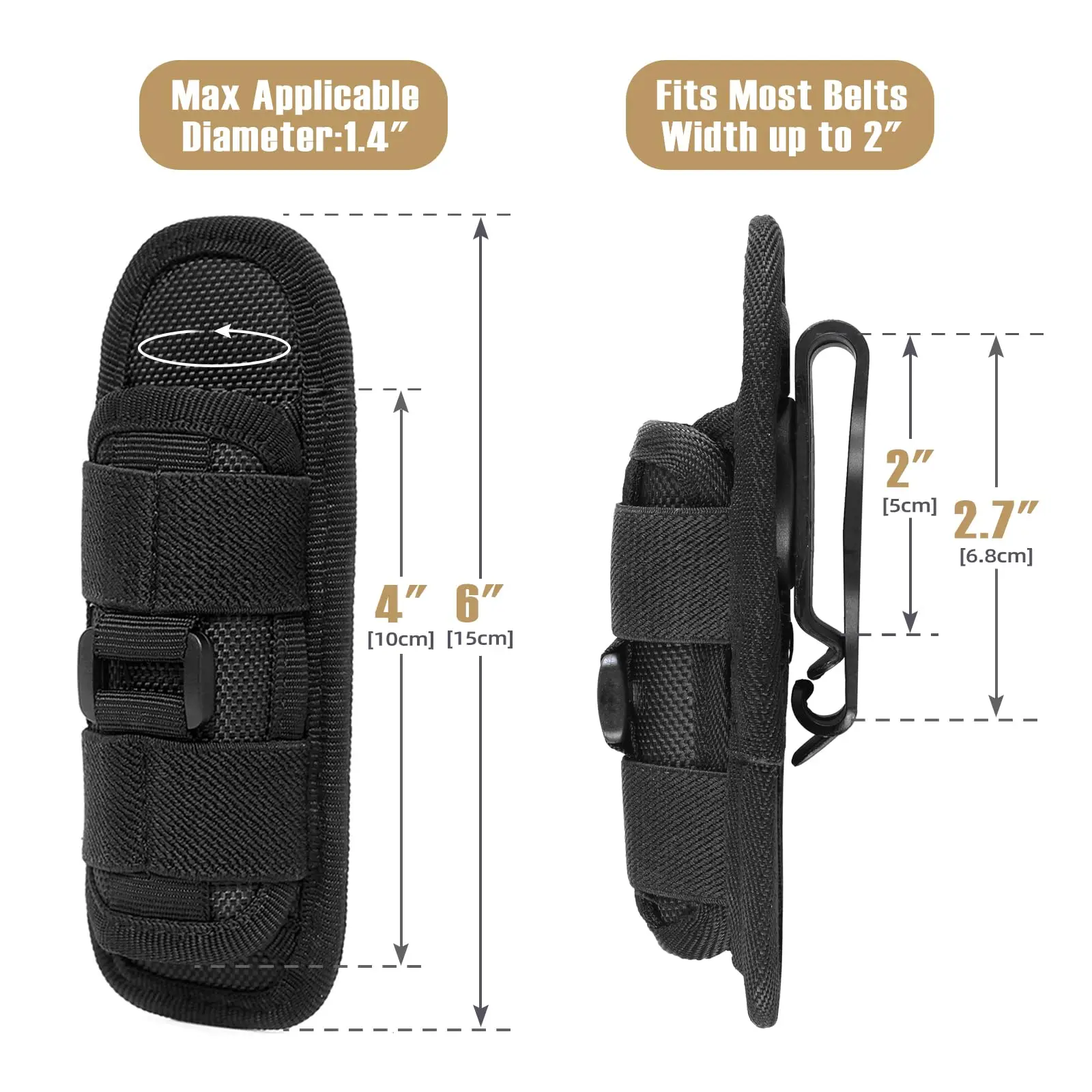 ซองใส่ไฟฉายยุทธวิธี ทำจากไนลอน - Tool Bag บทวิจารณ์และราคา