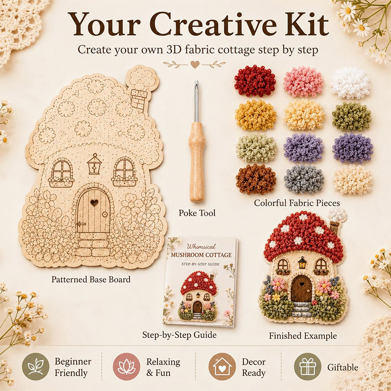 ชุดงานฝีมือ DIY บ้านเห็ด 3 มิต - Tool Set บทวิจารณ์และราคา