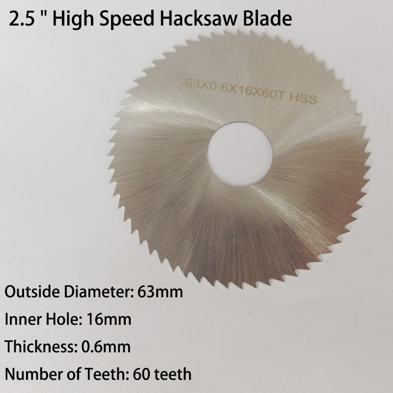 2.5นิ้ว63Mm Alloy HSS ความเร็ว - Hacksaw บทวิจารณ์และราคา