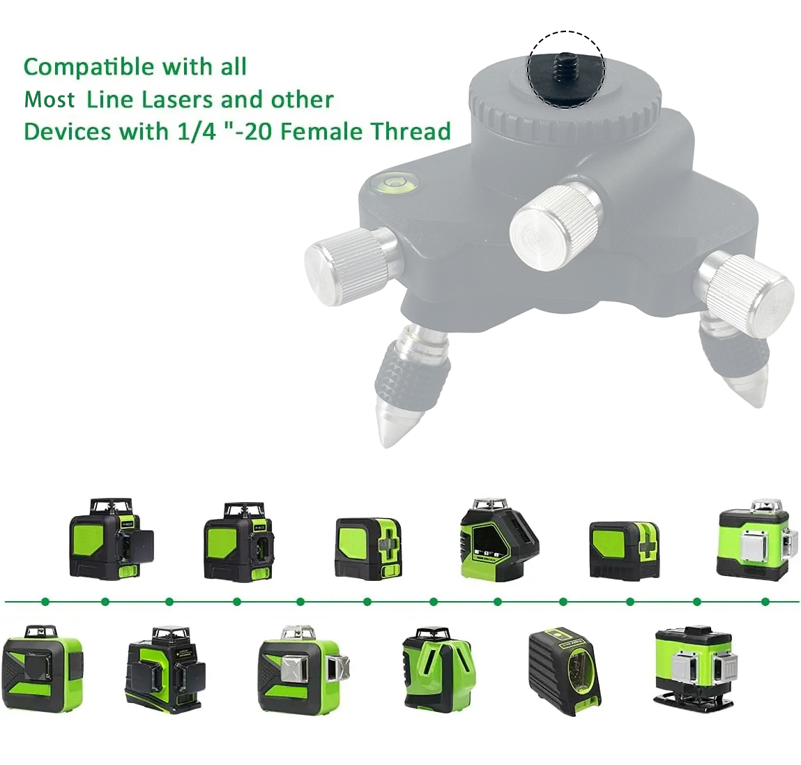 ขายึดหมุนได้ระดับเลเซอร์ขาตั้ง - Spirit Level บทวิจารณ์และราคา