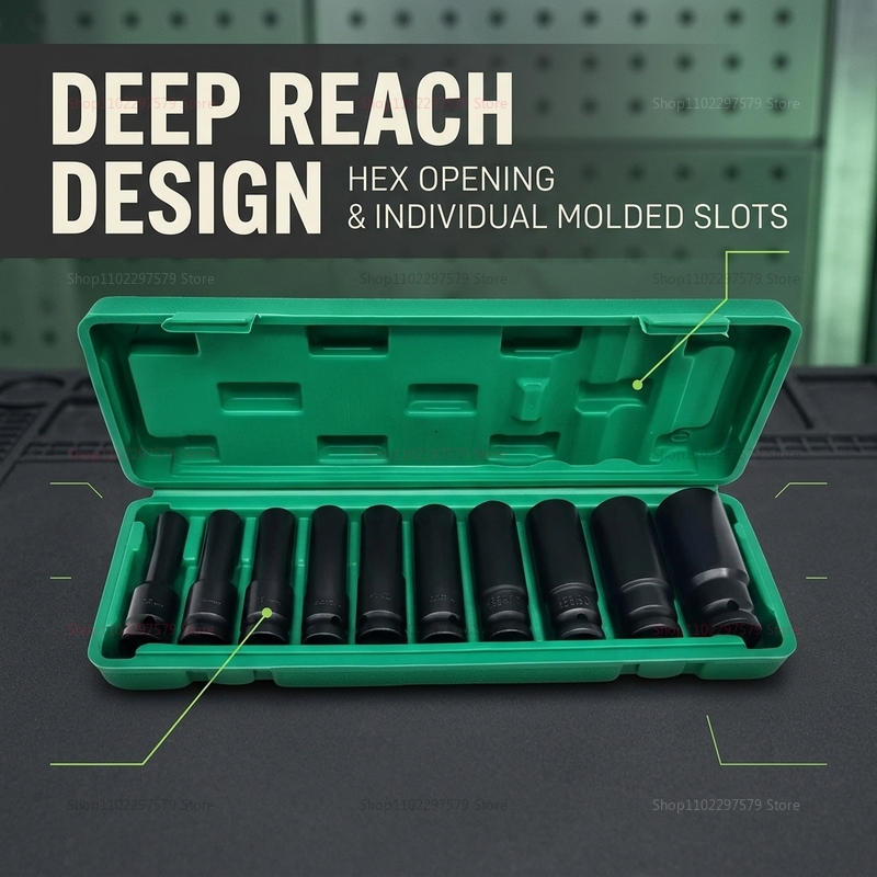 ชุดประแจบล็อก 10 ชิ้น ขนาด 8-2 - Hand Tools In Workshop บทวิจารณ์และราคา