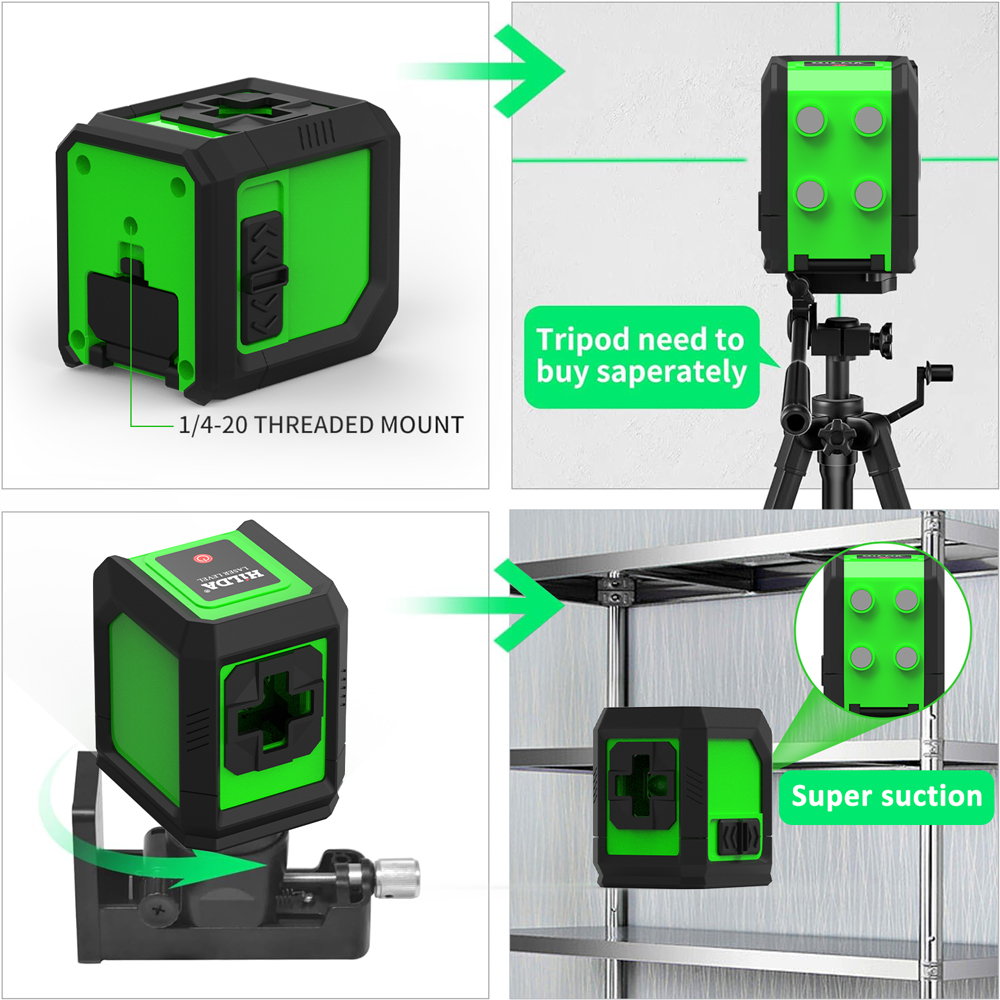 HILDA 2 เส้นเลเซอร์ระดับลําแสง - Spirit Level บทวิจารณ์และราคา