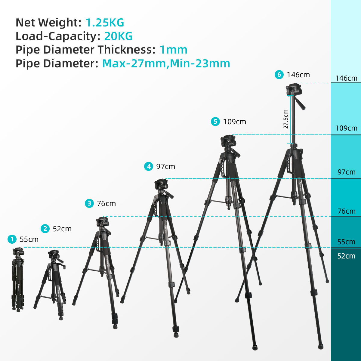 Decteam 4ขาตั้งกล้องสำหรับเลเซ - Spirit Level บทวิจารณ์และราคา